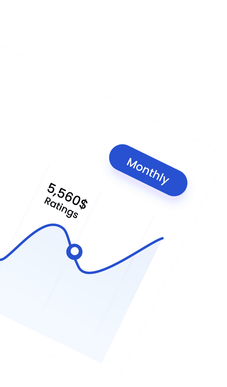 Monthly analytics card