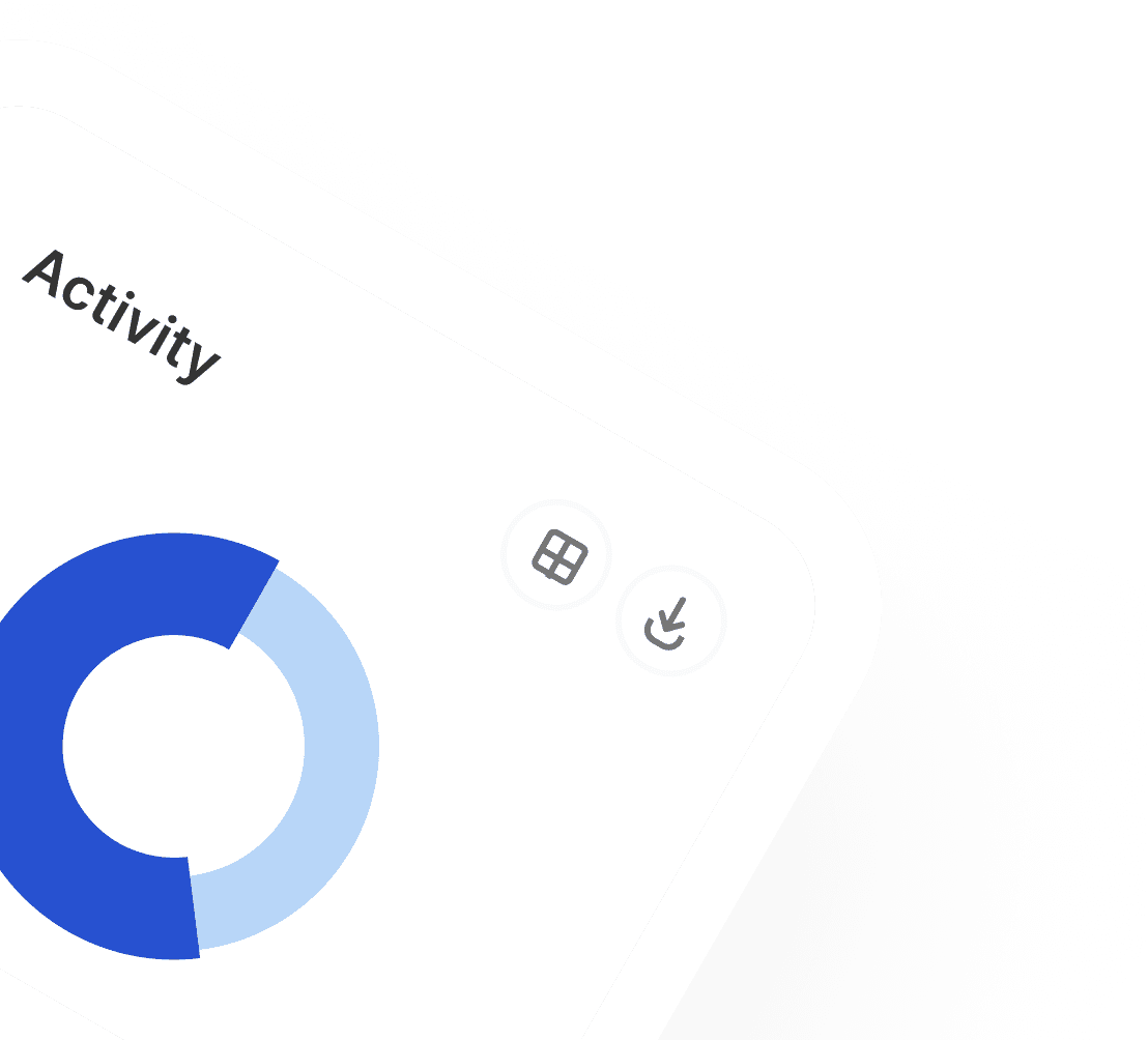 Activity breakdown card