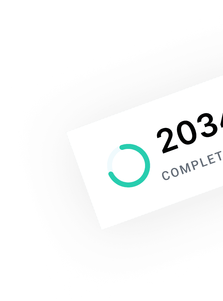 Completed transactions card